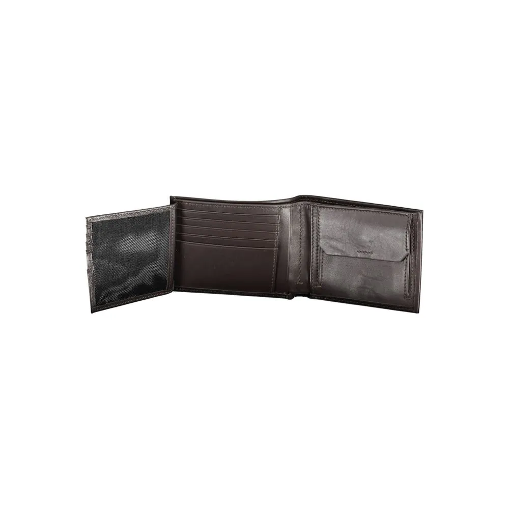 Elegant Brown Leather Dual-Compartment Wallet sold by Louxly product image thumbnail 2