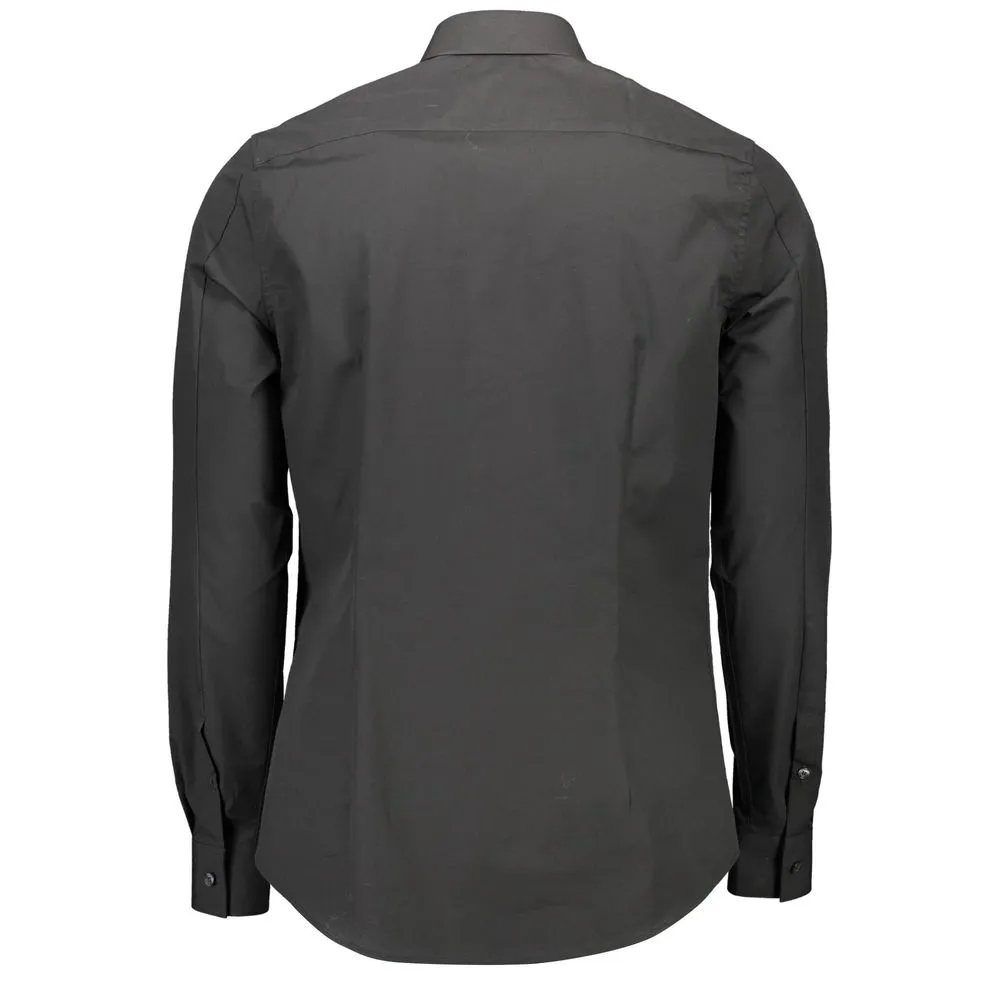 Sleek Slim Fit Long Sleeve Italian Collar Shirt sold by Louxly product image thumbnail 2