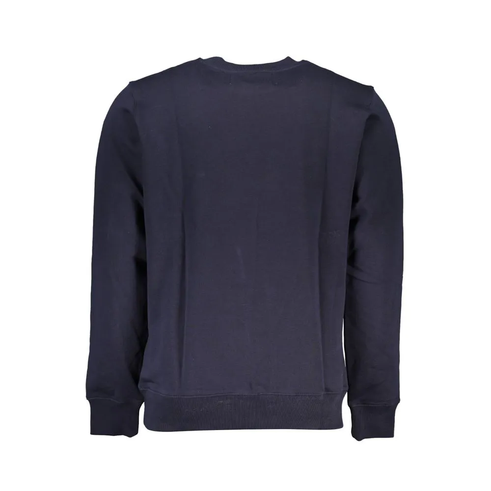 Chic Blue Crew Neck Fleece Sweatshirt sold by Louxly product image thumbnail 2