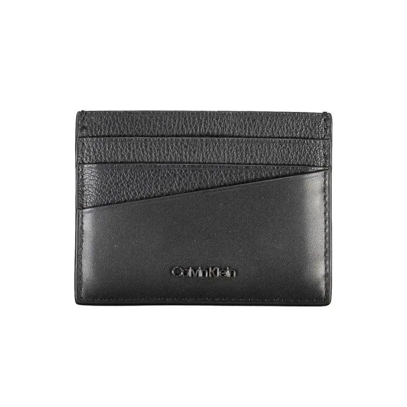 Elegant Leather Card Holder in Timeless Black sold by Louxly