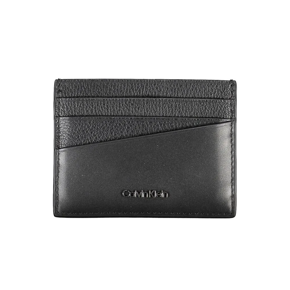 Elegant Leather Card Holder in Timeless Black sold by Louxly
