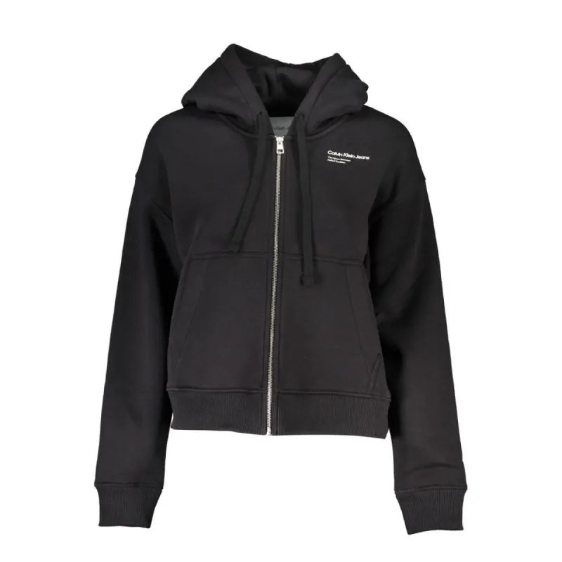 Sleek Hooded Fleece Sweatshirt with Embroidery sold by Louxly