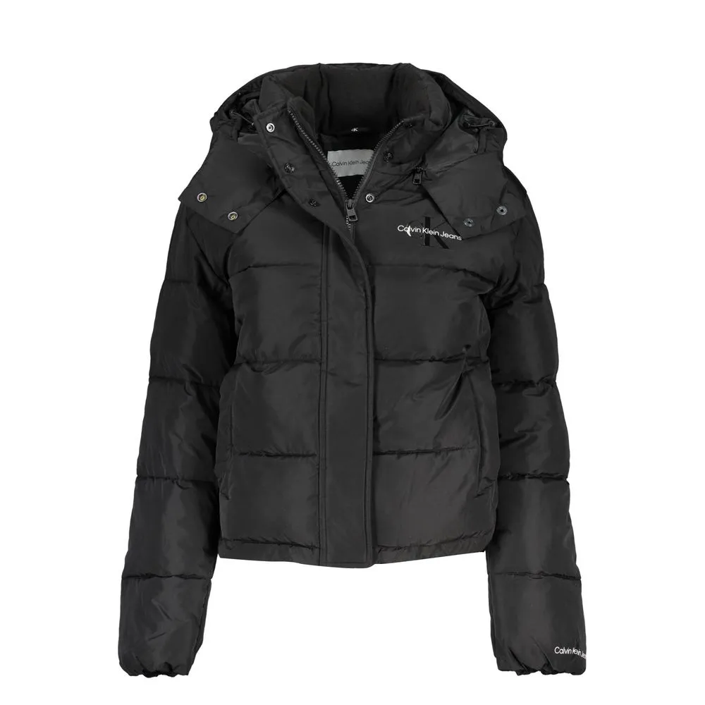 Sleek Long-Sleeved Jacket with Removable Hood sold by Louxly