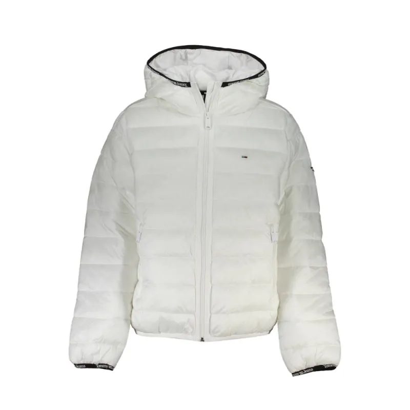 White Polyester Women Jacket sold by Louxly
