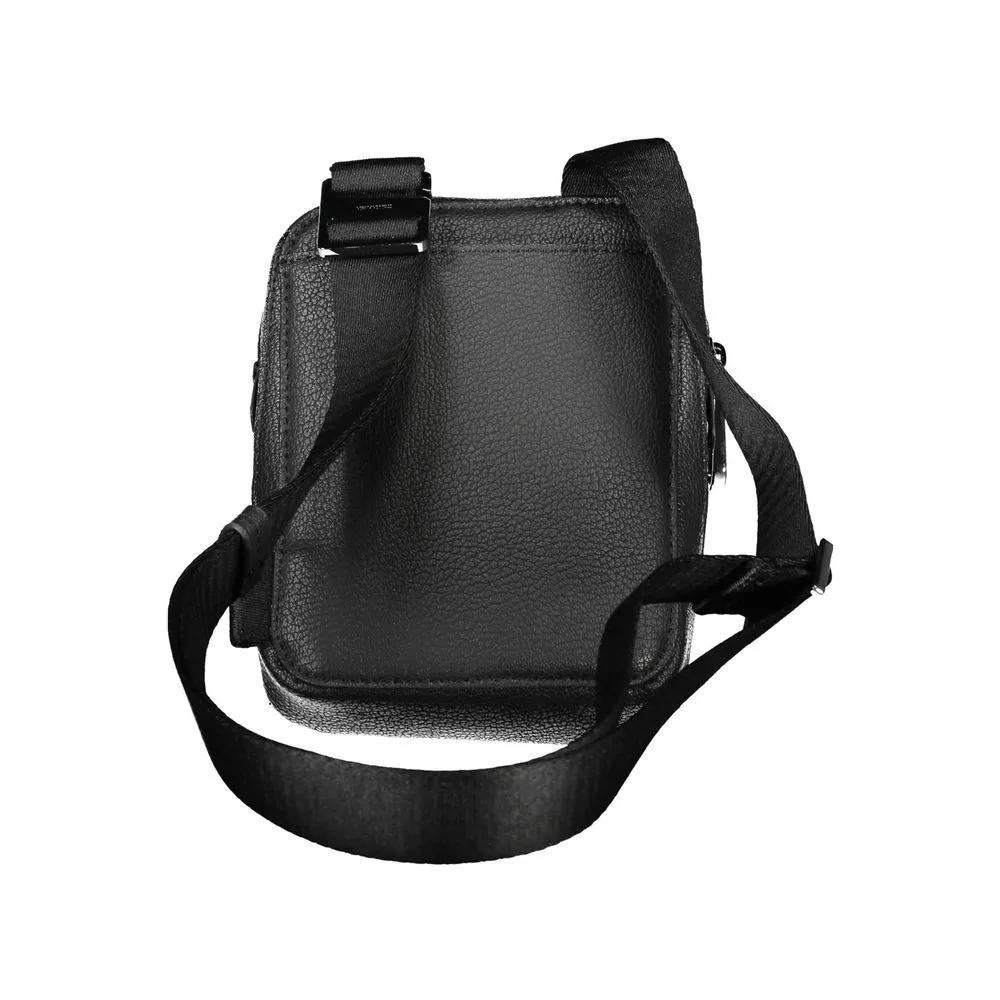 Sleek Black Shoulder Bag with Logo Detail sold by Louxly product image thumbnail 3