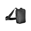 Sleek Black Shoulder Bag with Logo Detail sold by Louxly