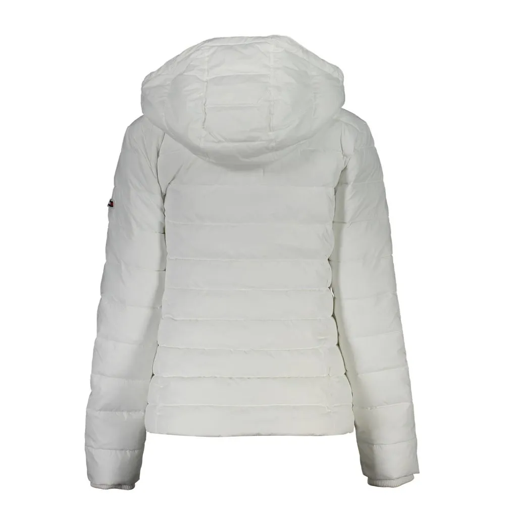 White Polyester Women Jacket sold by Louxly product image thumbnail 2