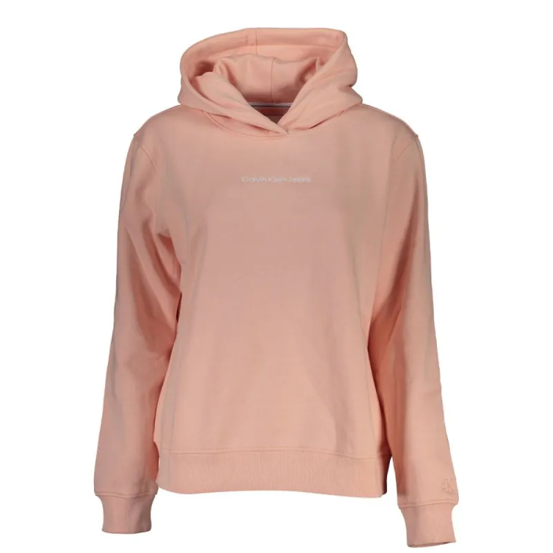Chic Pink Hooded Fleece Sweatshirt sold by Louxly