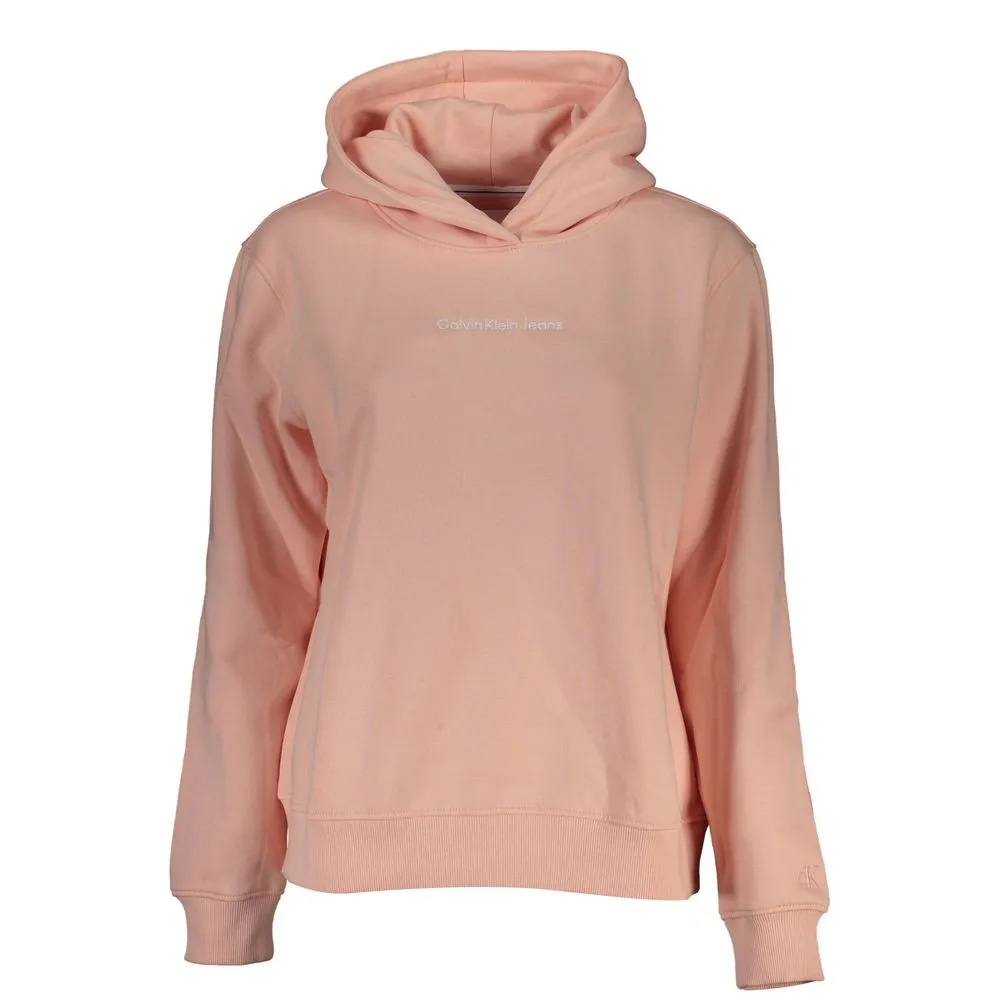 Chic Pink Hooded Fleece Sweatshirt sold by Louxly