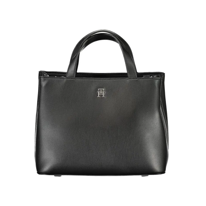 Black Polyester Handbag sold by Louxly