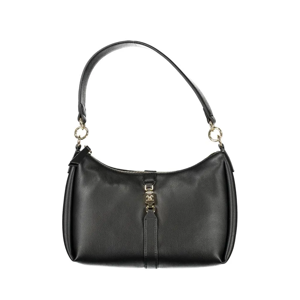 Black Polyester Handbag sold by Louxly
