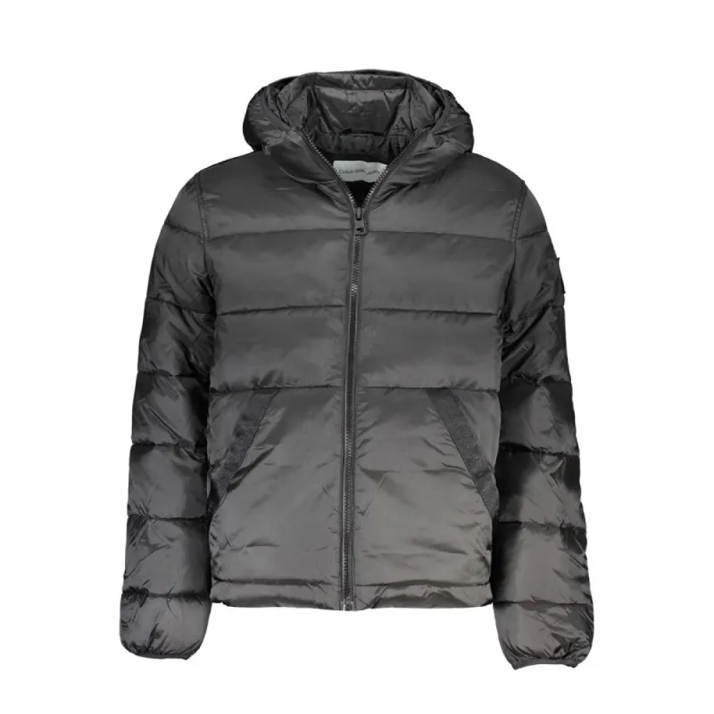 Sleek Hooded Men's Jacket with Contrast Details sold by Louxly