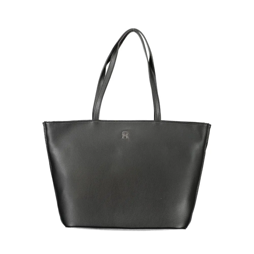 Black Polyester Handbag sold by Louxly