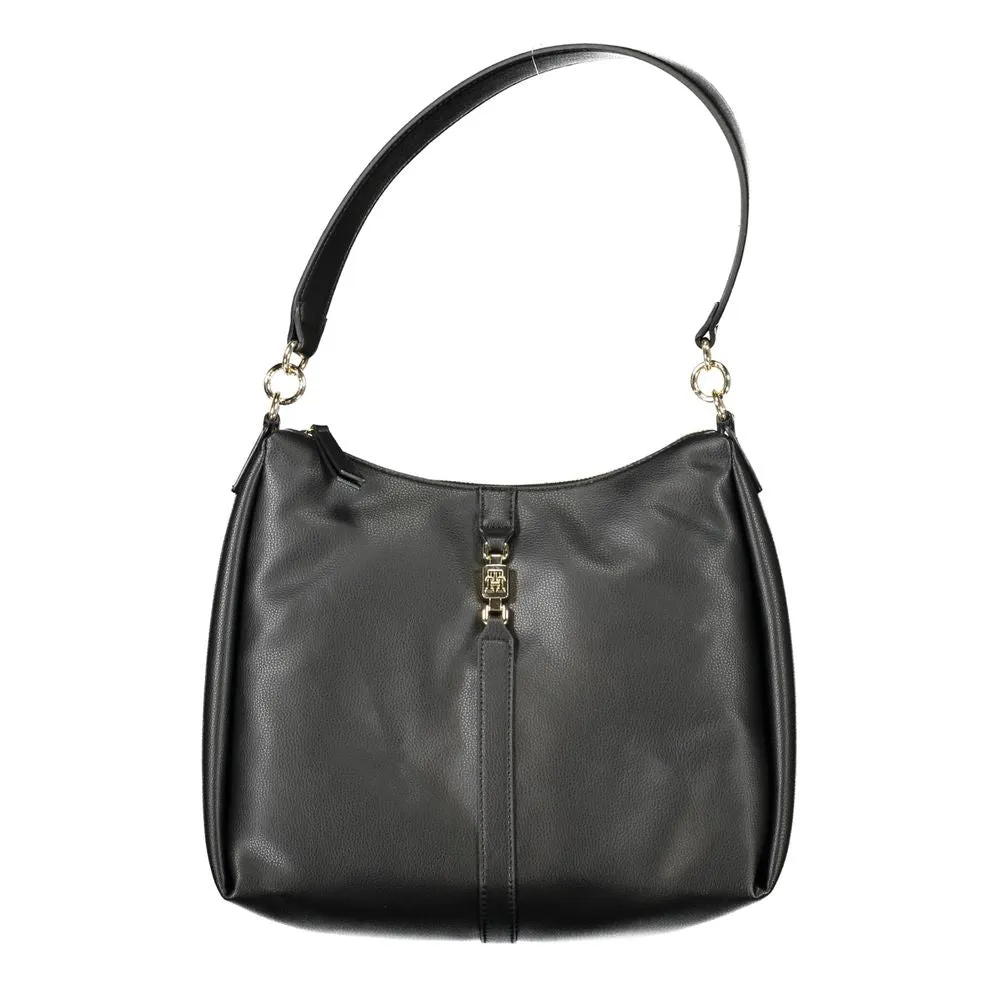 Black Polyester Handbag sold by Louxly
