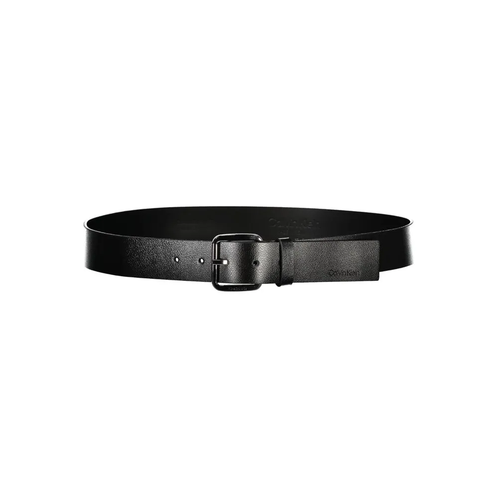 Elegant Black Leather Belt with Metal Buckle sold by Louxly product image thumbnail 2