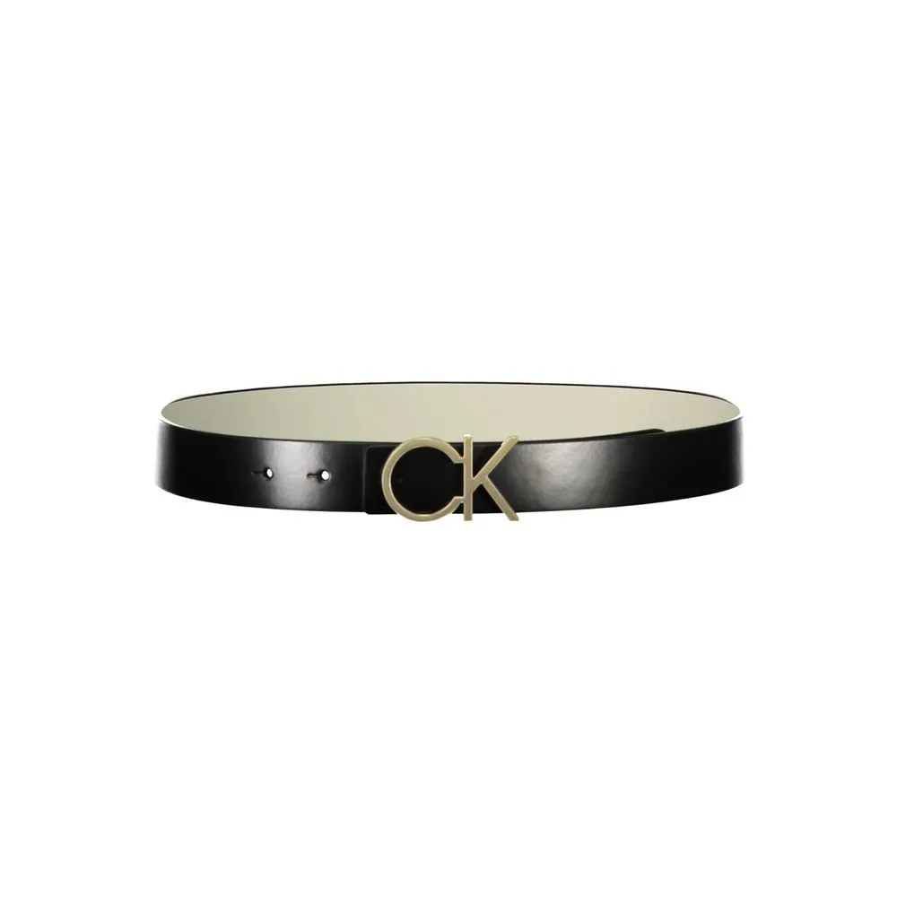 Reversible Black and White Leather Belt sold by Louxly product image thumbnail 2