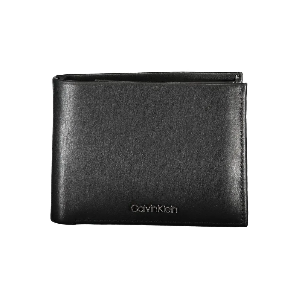 Sleek Black Leather Wallet for Men sold by Louxly