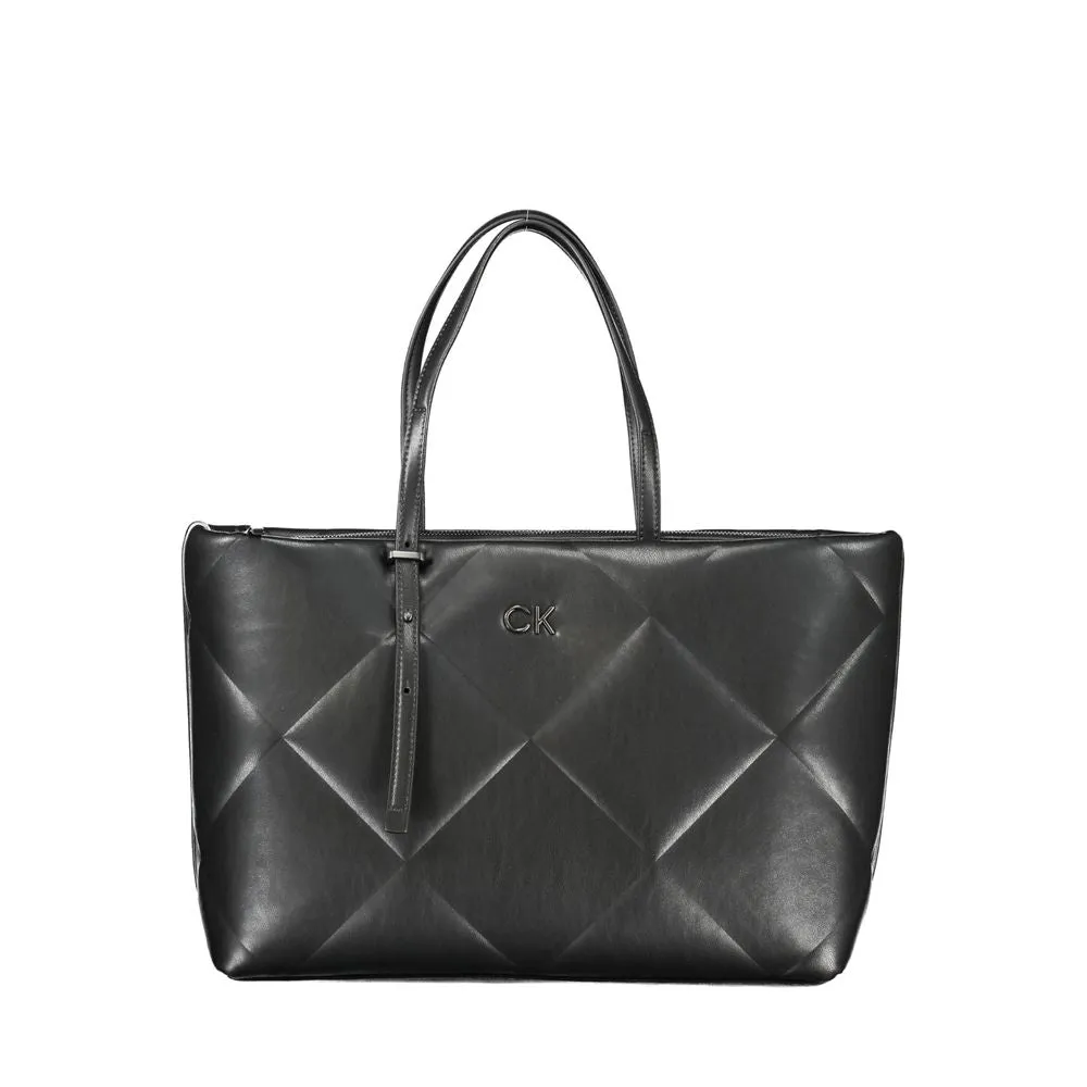 Black Polyester Handbag sold by Louxly