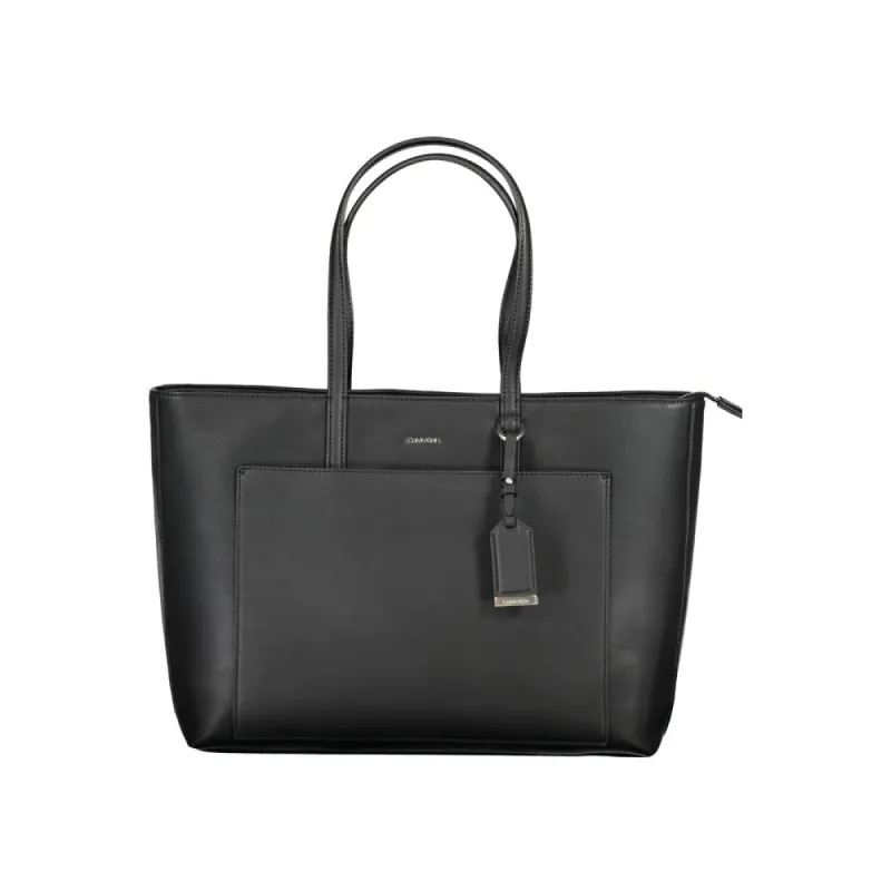 Black Polyester Handbag sold by Louxly