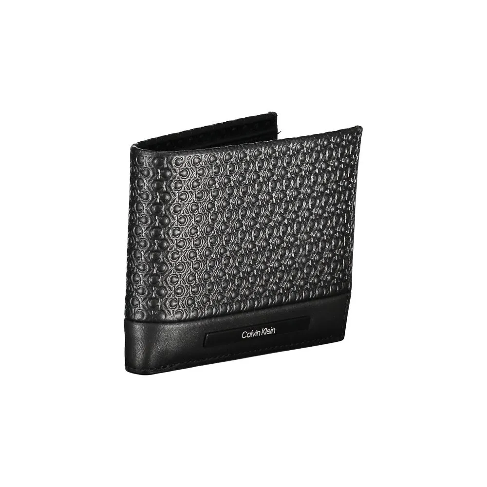 Sleek Black Leather Wallet with Contrast Details sold by Louxly product image thumbnail 3