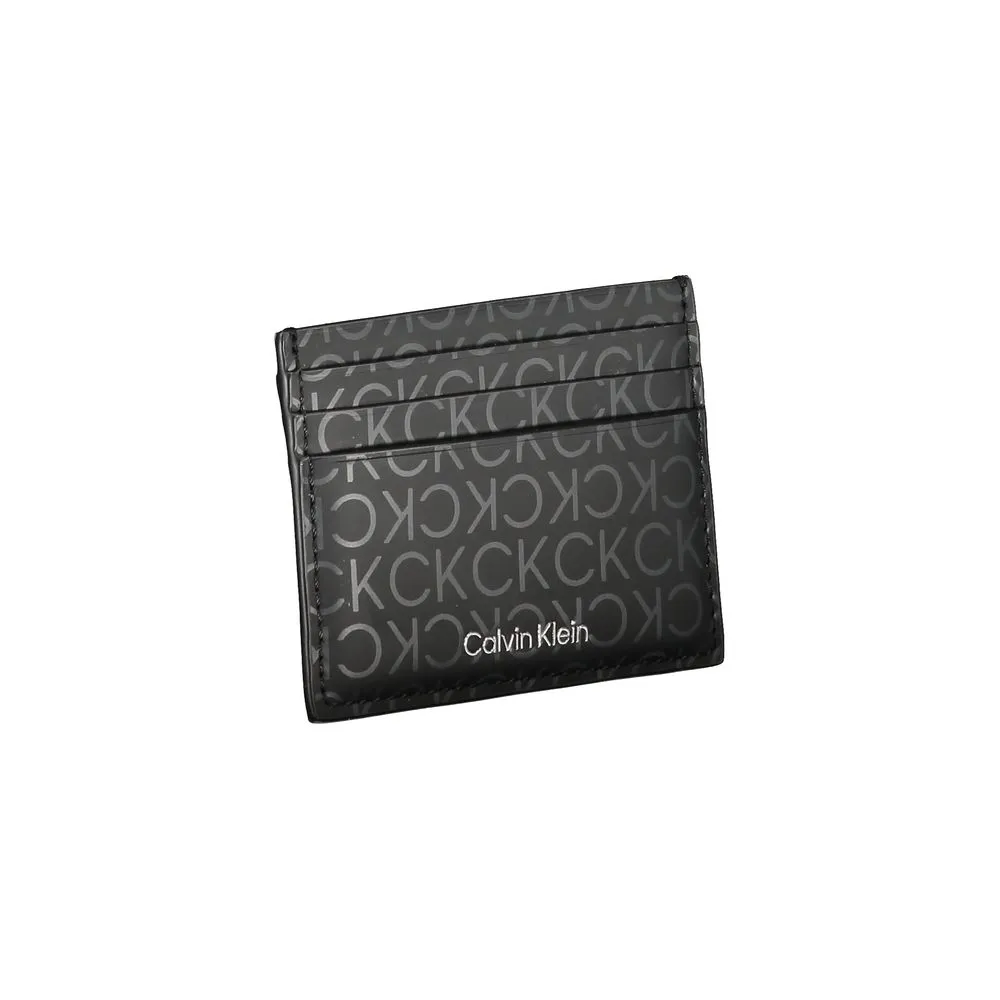 Sleek Black Card Holder with Contrast Detailing sold by Louxly product image thumbnail 3