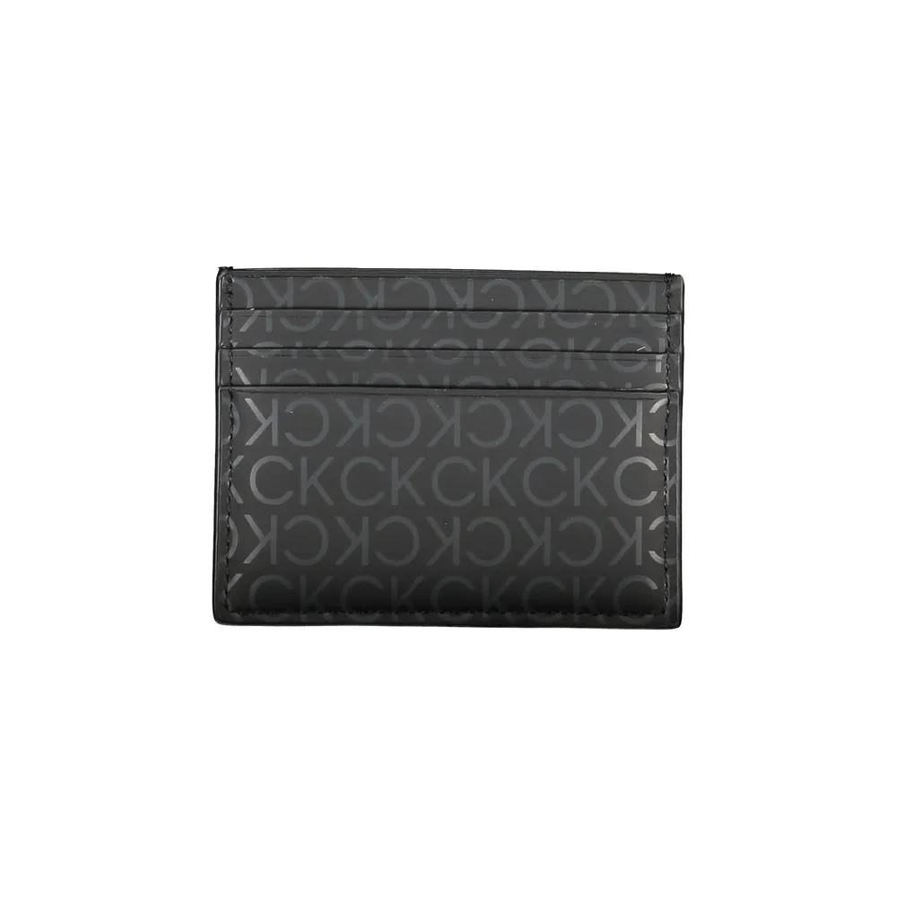 Sleek Black Card Holder with Contrast Detailing sold by Louxly product image thumbnail 2