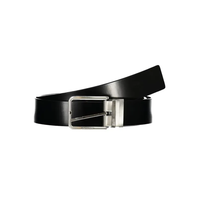 Sleek Reversible Leather Belt - Black/Brown sold by Louxly