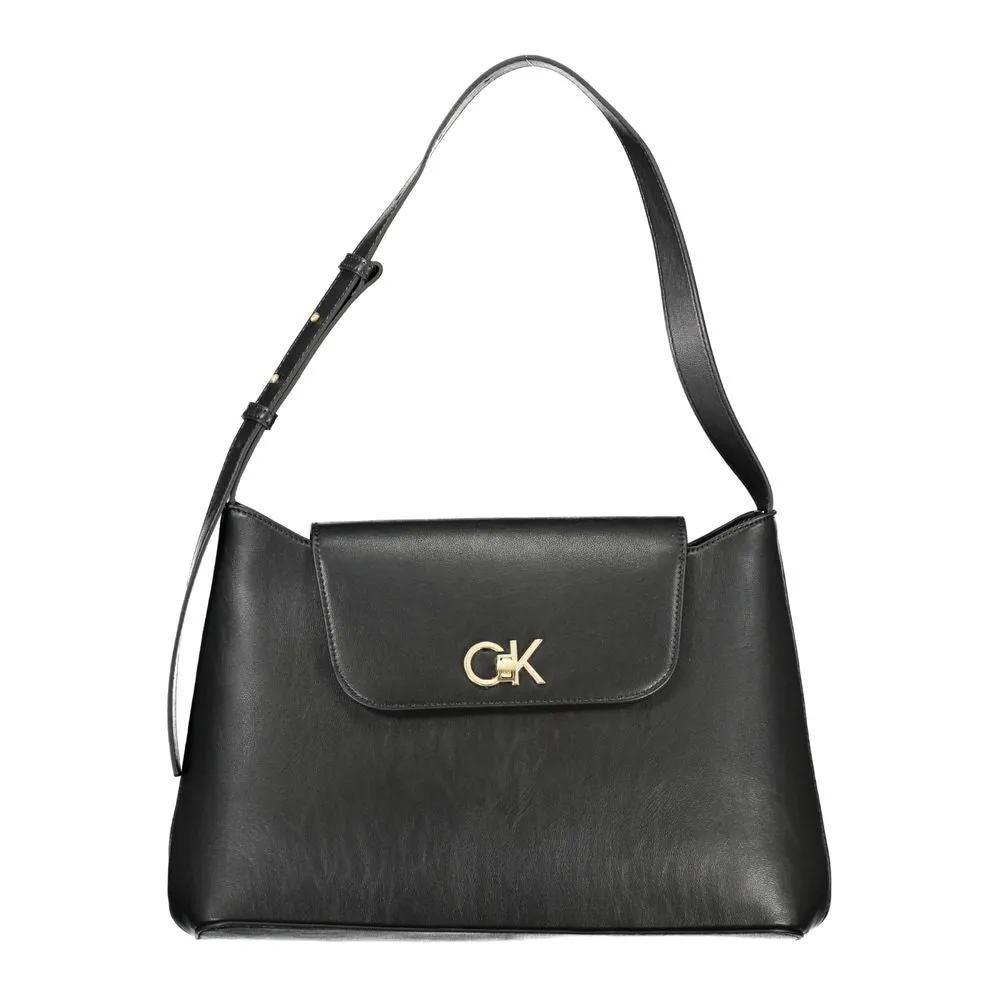 Black Polyester Handbag sold by Louxly