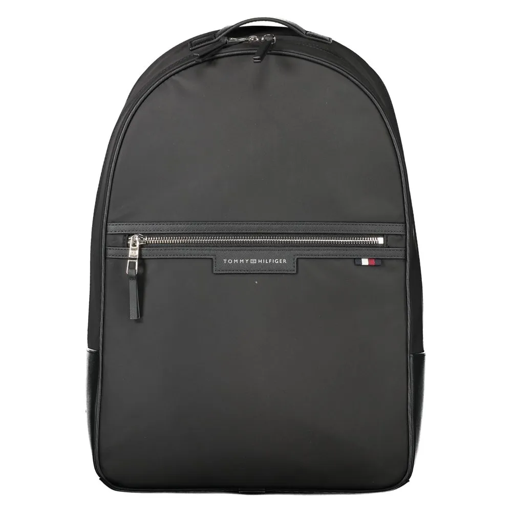 Black Polyester Men Backpack sold by Louxly