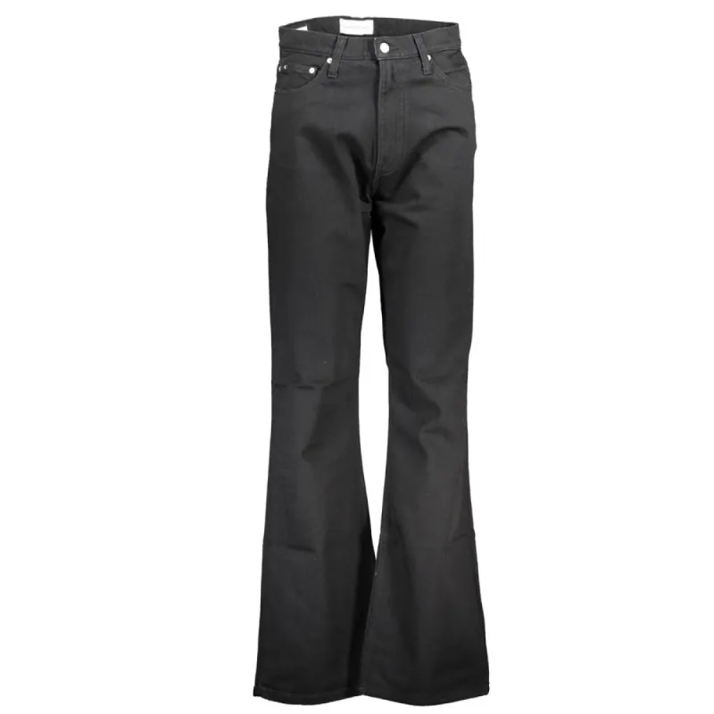 Sleek Black Organic Bootcut Denim sold by Louxly