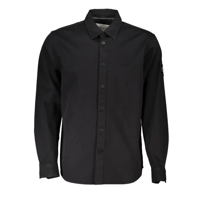 Sleek Black Long Sleeved Designer Shirt sold by Louxly