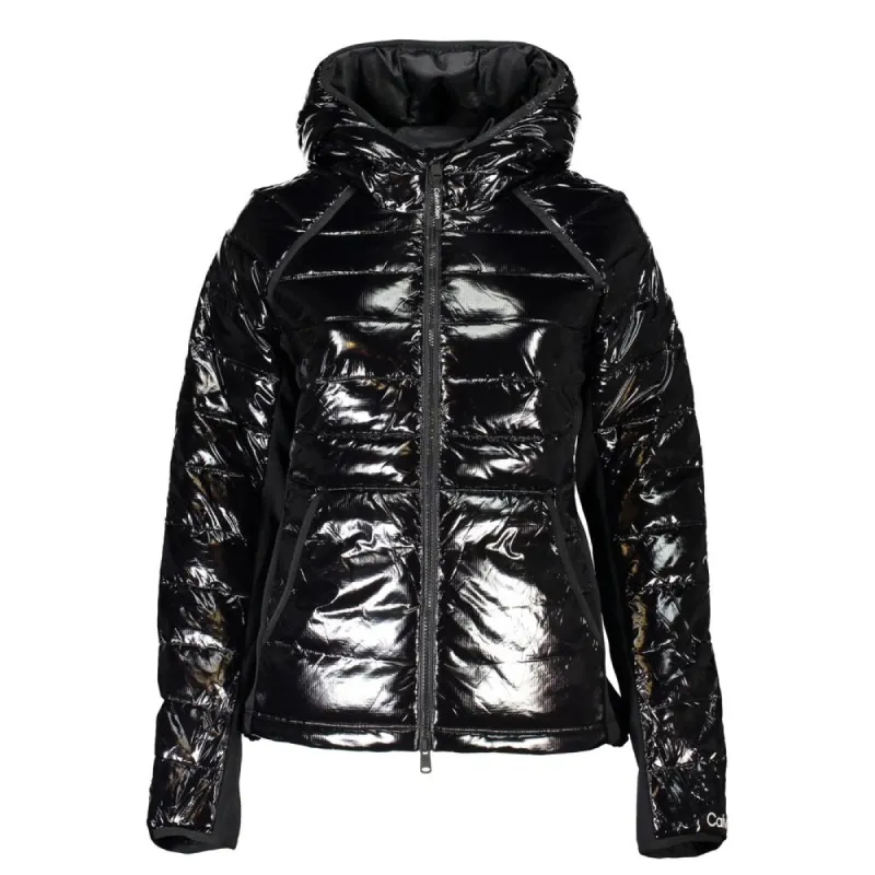 Chic Hooded Nylon Jacket with Contrast Details made by Calvin Klein