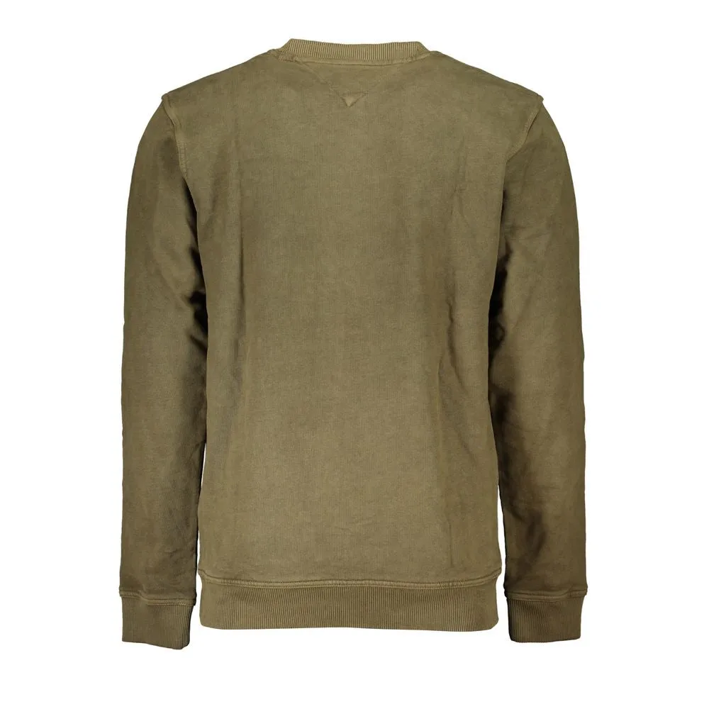 Embroidered Green Crew Neck Sweatshirt sold by Louxly product image thumbnail 2