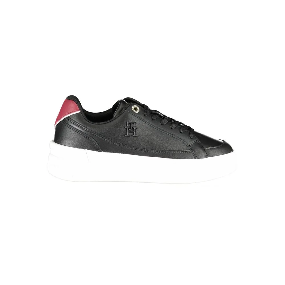 Black Leather Women Sneaker sold by Louxly