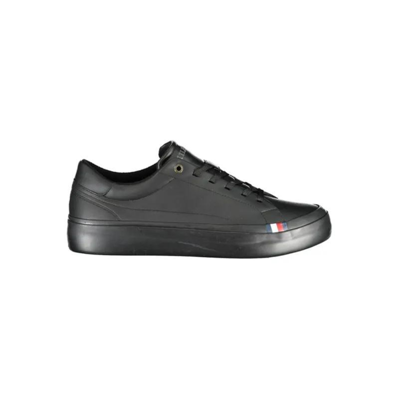 Black Polyethylene Men Sneaker sold by Louxly