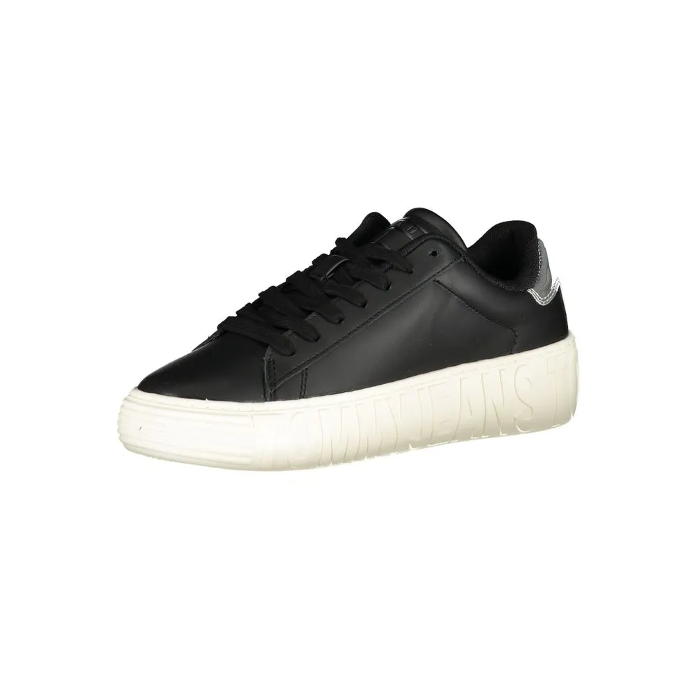 Black Leather Women Sneaker sold by Louxly product image thumbnail 3