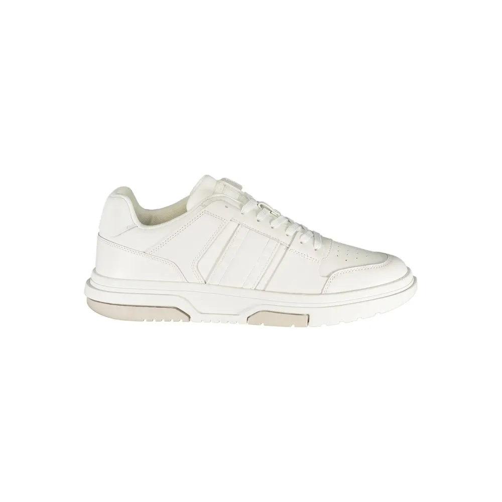 White Polyethylene Men Sneaker sold by Louxly