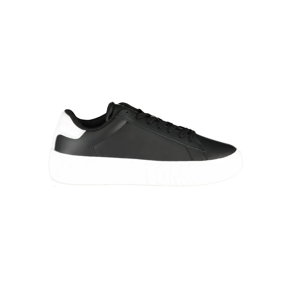 Black Polyethylene Men Sneaker sold by Louxly