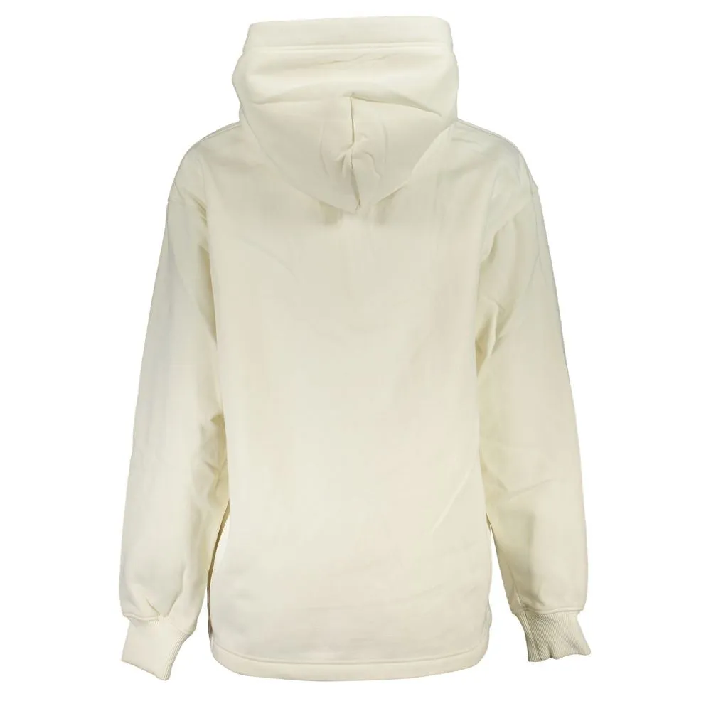 Chic White Hooded Fleece Sweatshirt sold by Louxly product image thumbnail 2