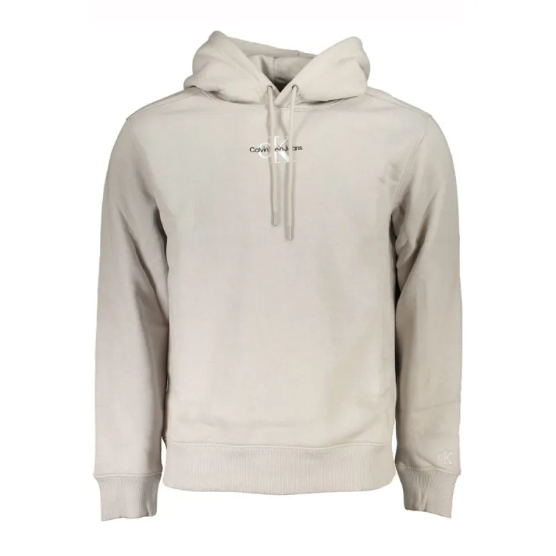 Chic Gray Fleece Hooded Sweatshirt sold by Louxly