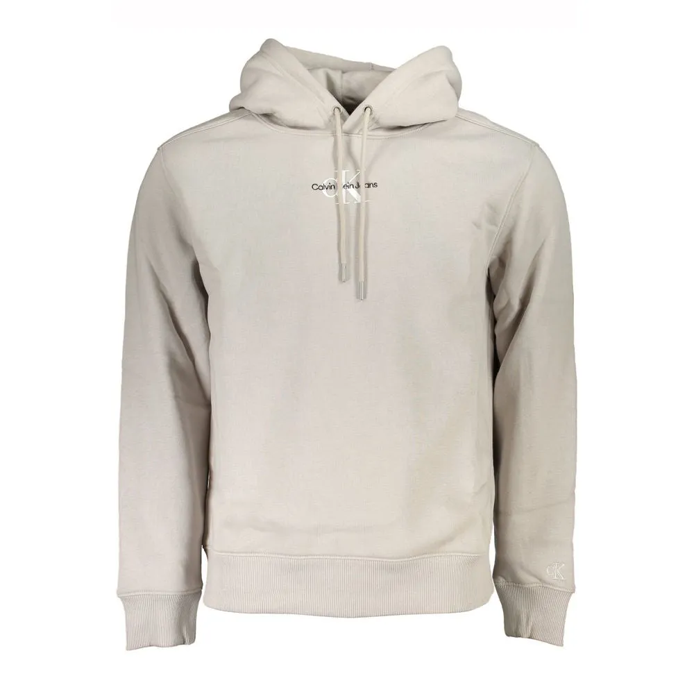 Chic Gray Fleece Hooded Sweatshirt sold by Louxly