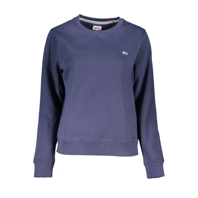 Blue Cotton Women Sweater made by Tommy Hilfiger