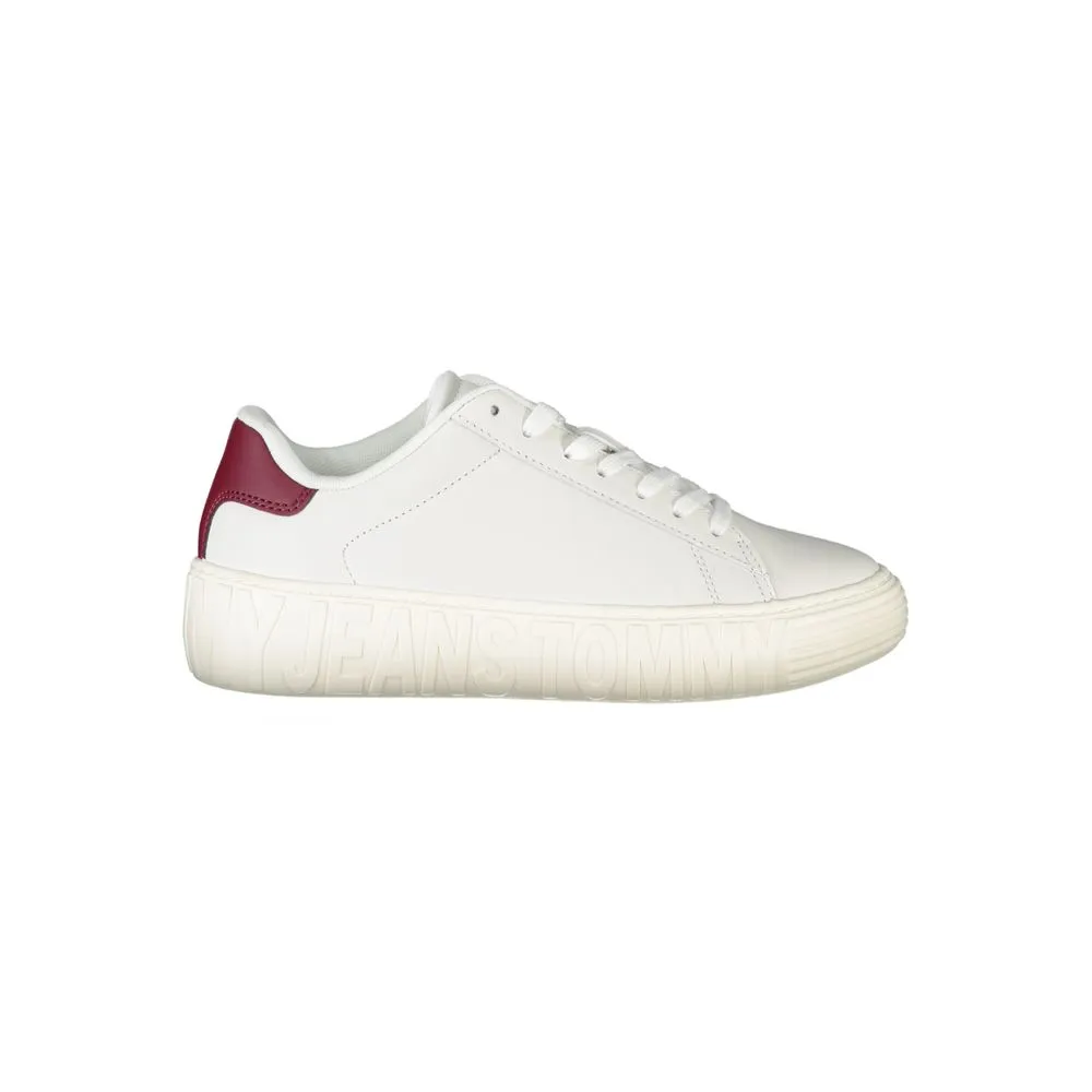 White Leather Women Sneaker sold by Louxly