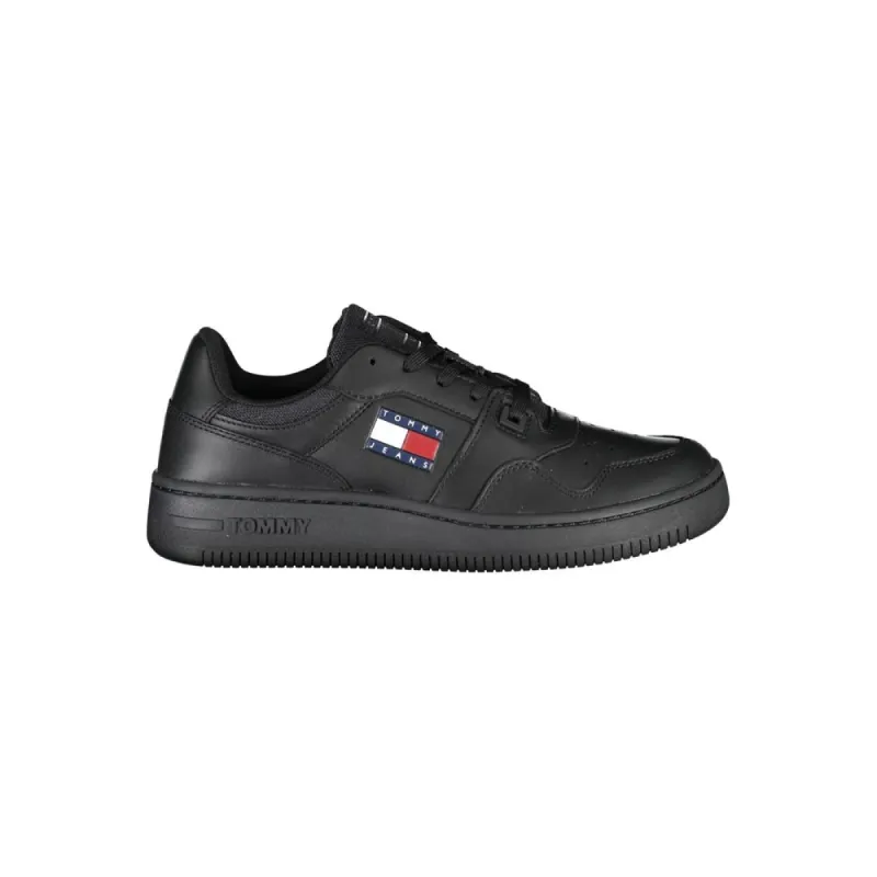 Black Leather Women Sneaker sold by Louxly