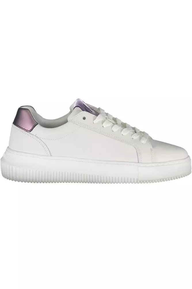 White Leather Women Sneaker sold by Louxly