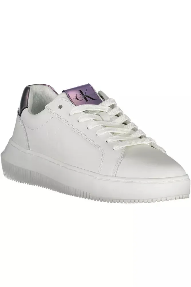 White Leather Women Sneaker sold by Louxly product image thumbnail 2