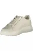 Beige Leather Women Sneaker sold by Louxly