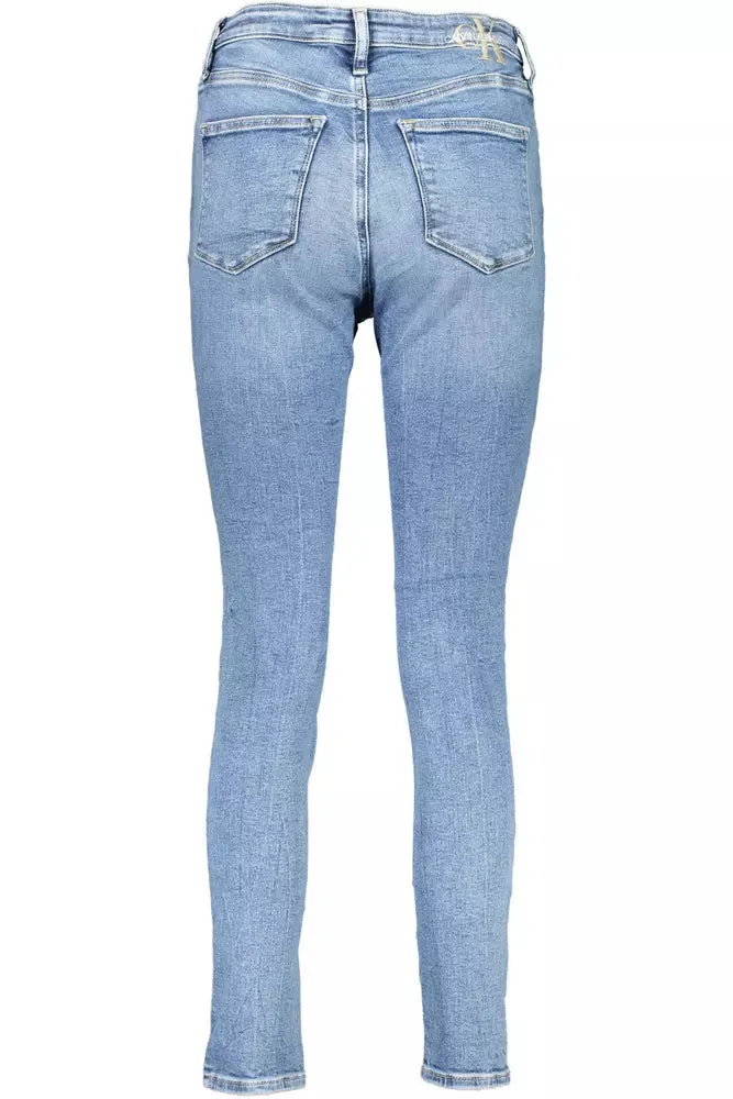 Light Blue Cotton Women Jeans sold by Louxly product image thumbnail 2