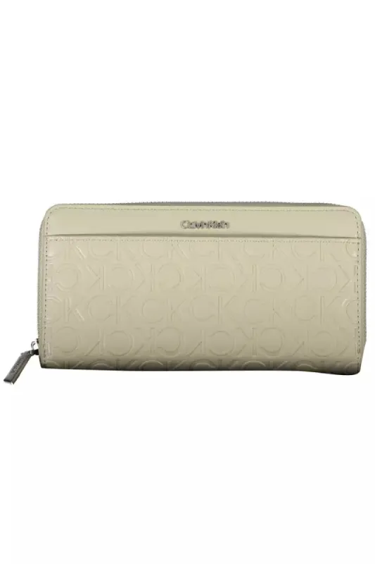 Beige Polyethylene Women Wallet sold by Louxly