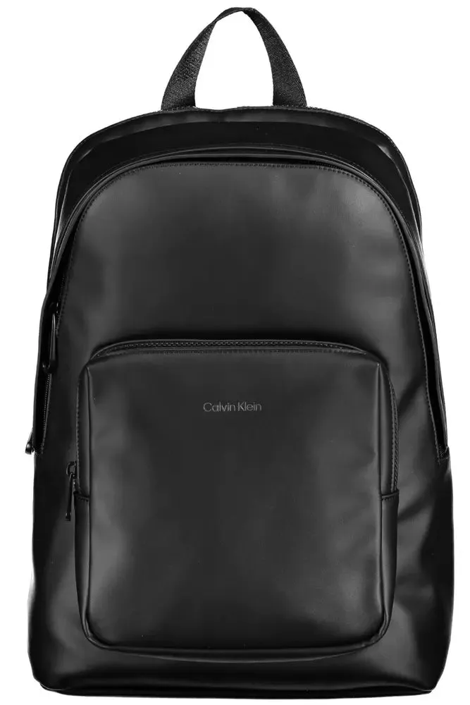 Black Polyester Men Backpack sold by Louxly